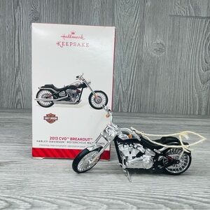 Hallmark Christmas tree Ornament 2013 Harley Davidson cvo Breakout Motorcycle